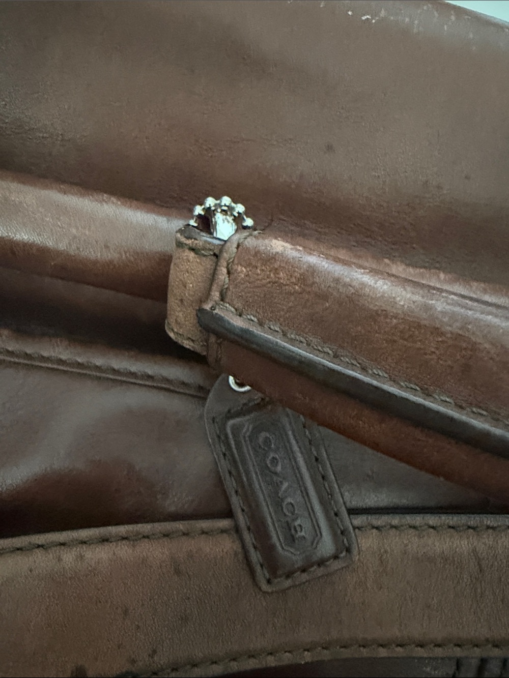 RARE VINTAGE COACH 5235 CONNER BROWN PADDED LEATHER BRIEFCASE LAPTOP BAG/ xbody - Picture 11 of 11